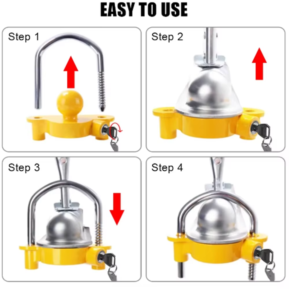 U Lock Heavy Duty - قفل وصلة جر مقطورة شديد التحمل