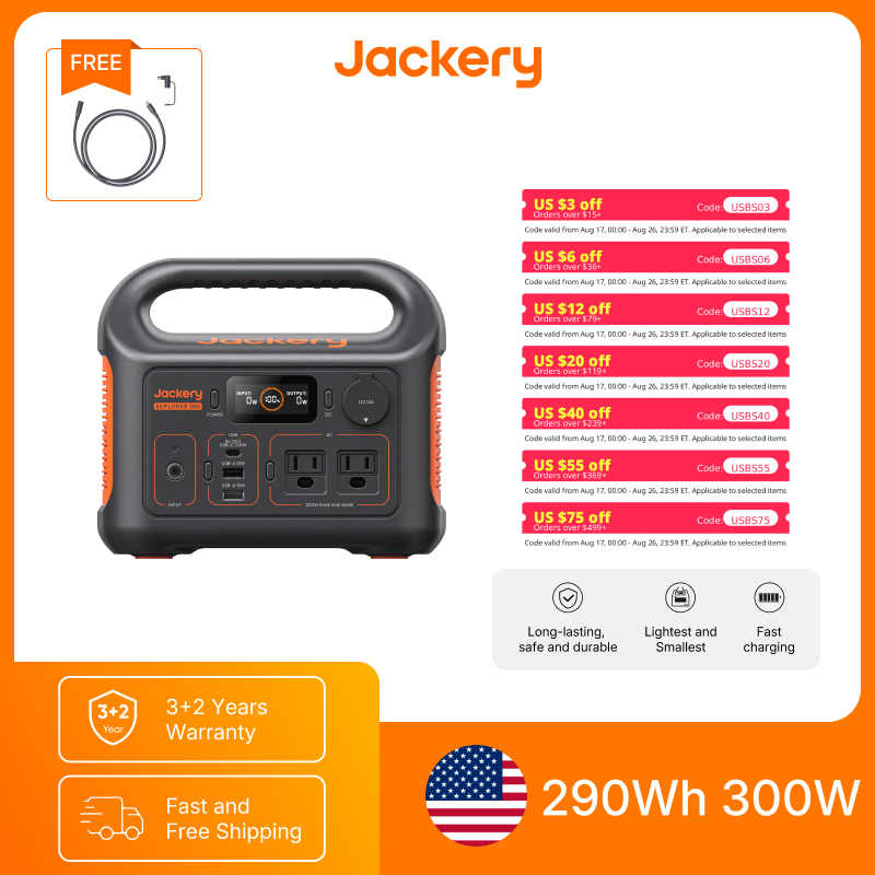 Usb Charger Dynamo - محطة طاقة محمولة جاكيري إكسبلورر 300