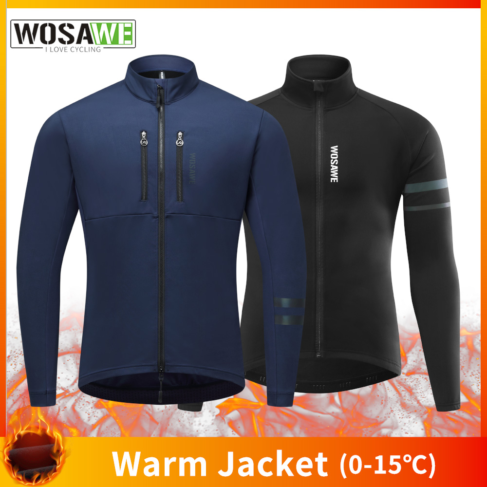 Cycling Commuter Jacket - WOSAWE الدراجات سترة الشتاء الحراري الصوف
