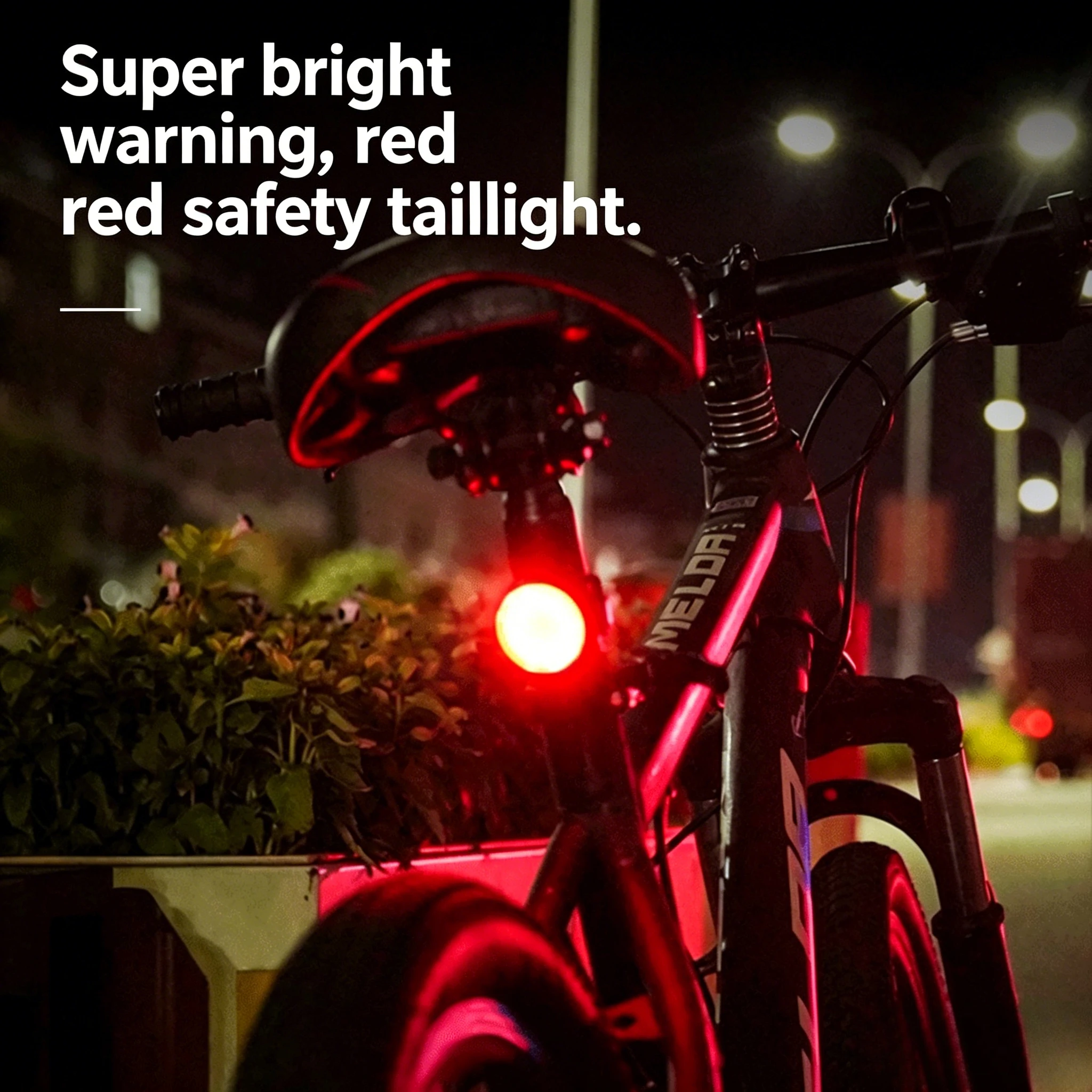 Bike Light Front Rear - مجموعة أضواء دراجة LED قابلة لإعادة