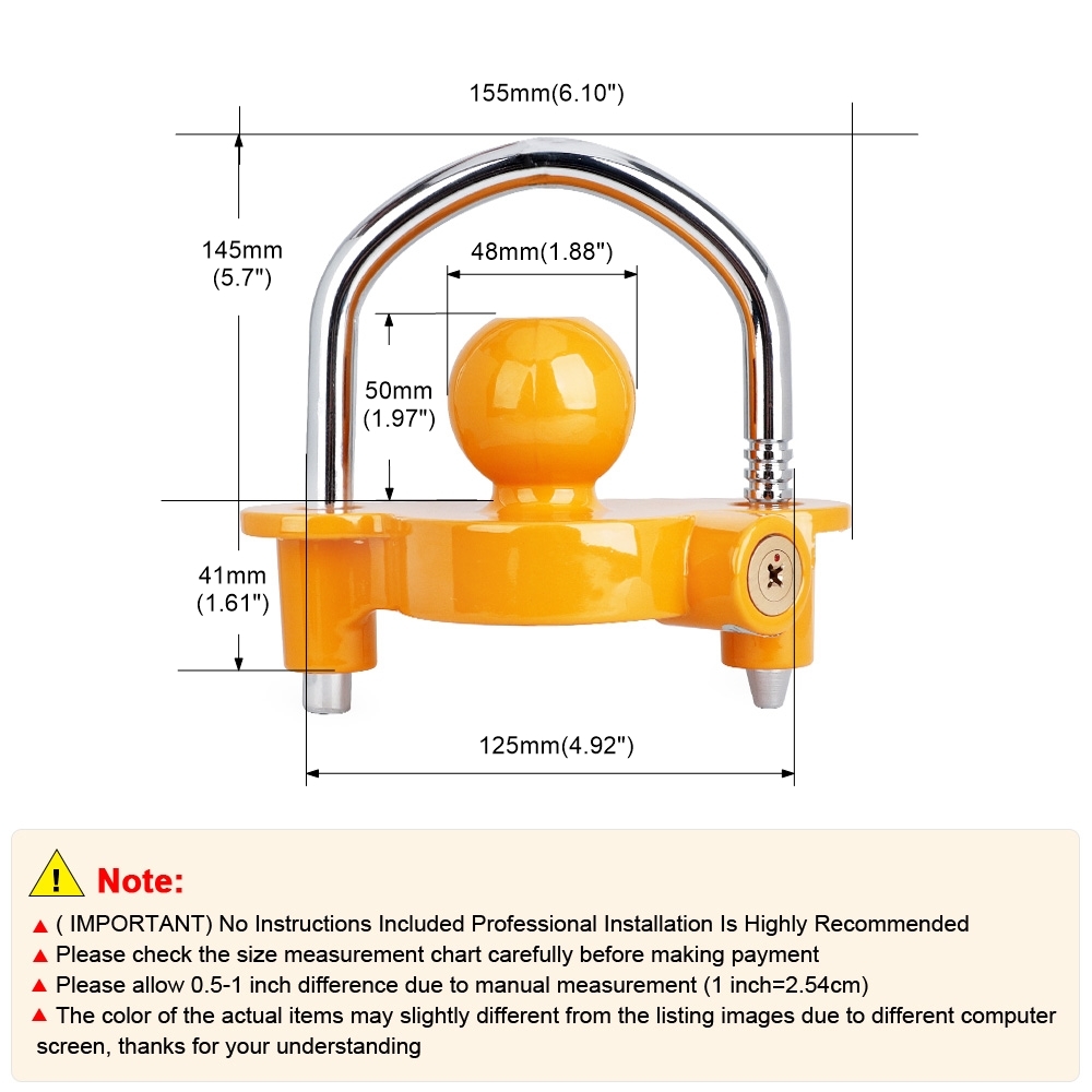 U-بولت مقطورة الكرة قفل العالم - مراجعة U Lock Heavy Duty وسعره