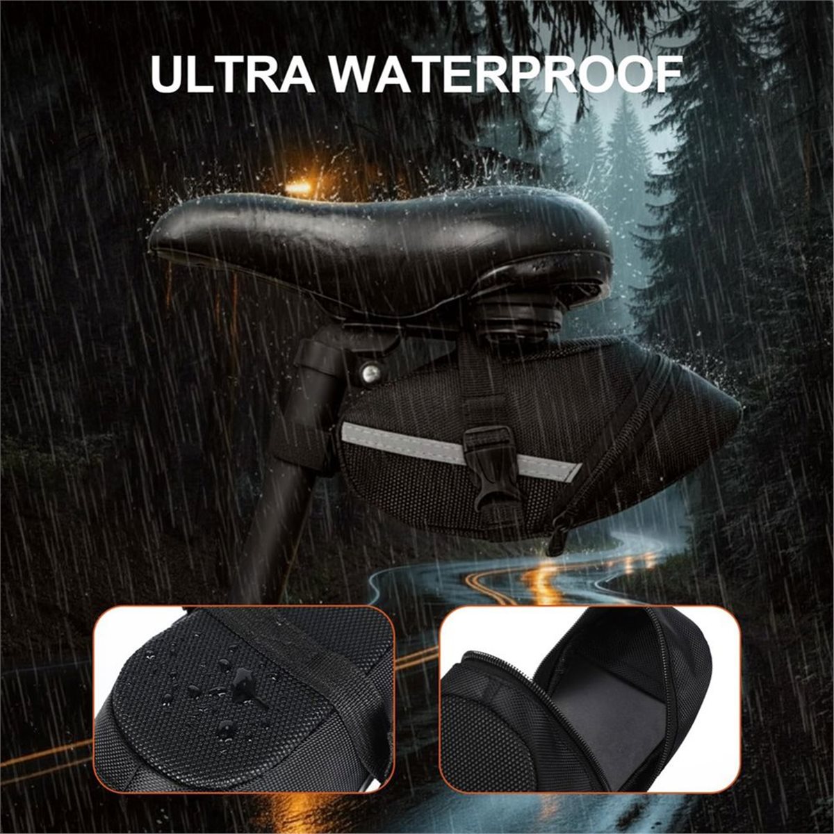 حقيبة مقعد دراجة B72ABG (عبوة  - مراجعة Saddle Bag Under Seat وسعره