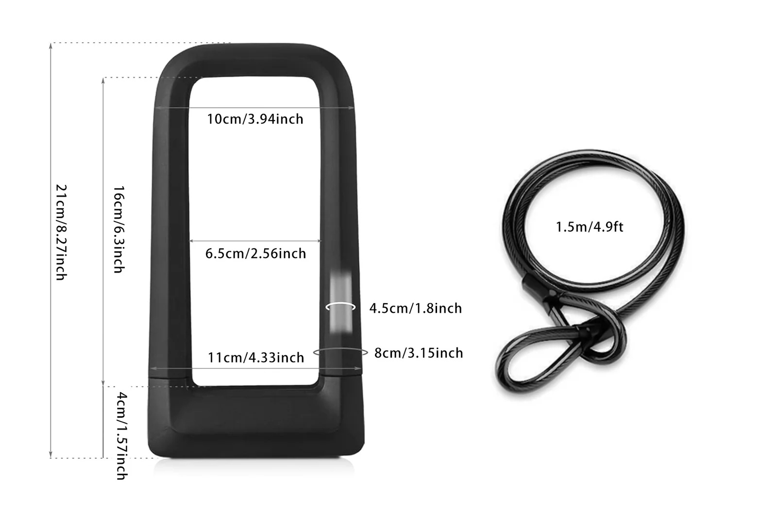 قفل أمان للدراجة من Cyrusher ع - مراجعة U Lock Heavy Duty وسعره