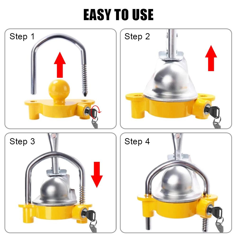 قفل مقطورة مانع للسرقة ، أمان  - مراجعة U Lock Heavy Duty وسعره