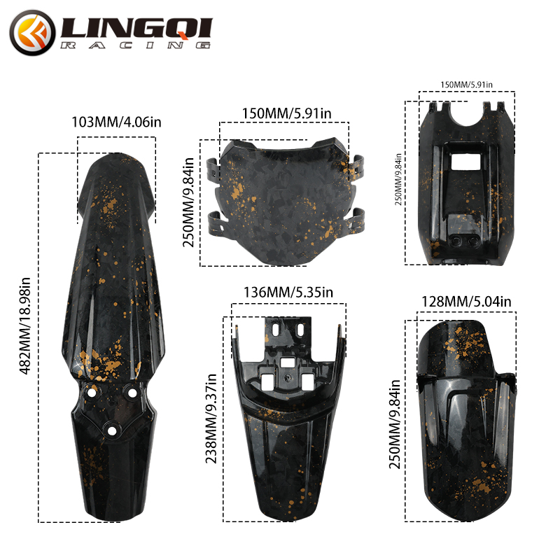 LINGQI الجبهة واقِ الطين الخلف - مراجعة Bike Light Front Rear وسعره