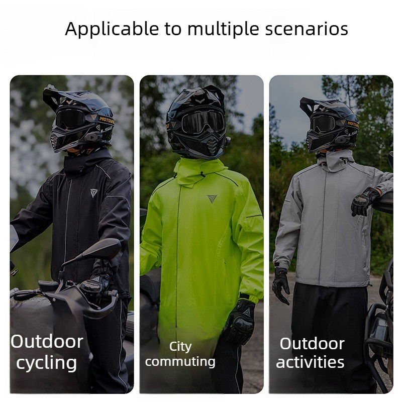 بدلة مطر للدراجات النارية، ستر - مراجعة Cycling Commuter Rain Jacket وسعره