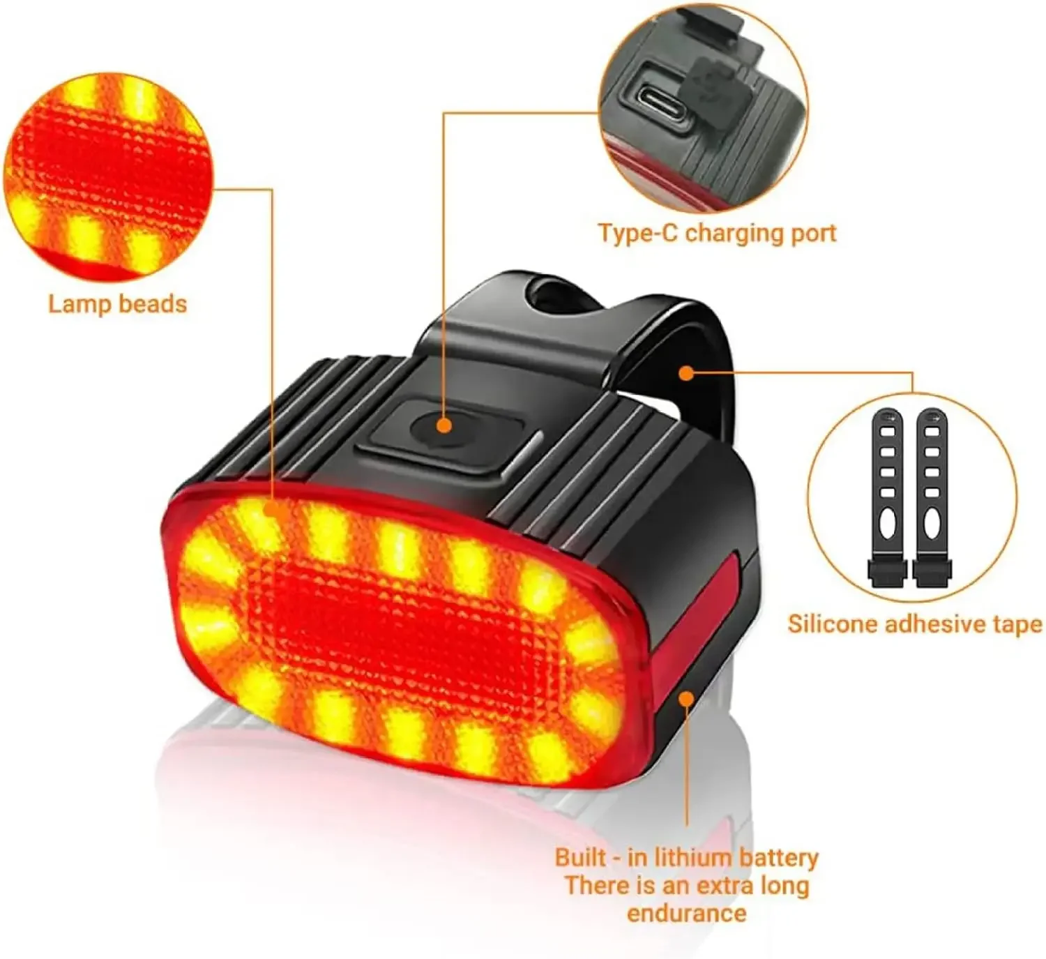 مجموعة مصابيح LED أمامية وخلفي - مراجعة Bike Light Front Rear وسعره