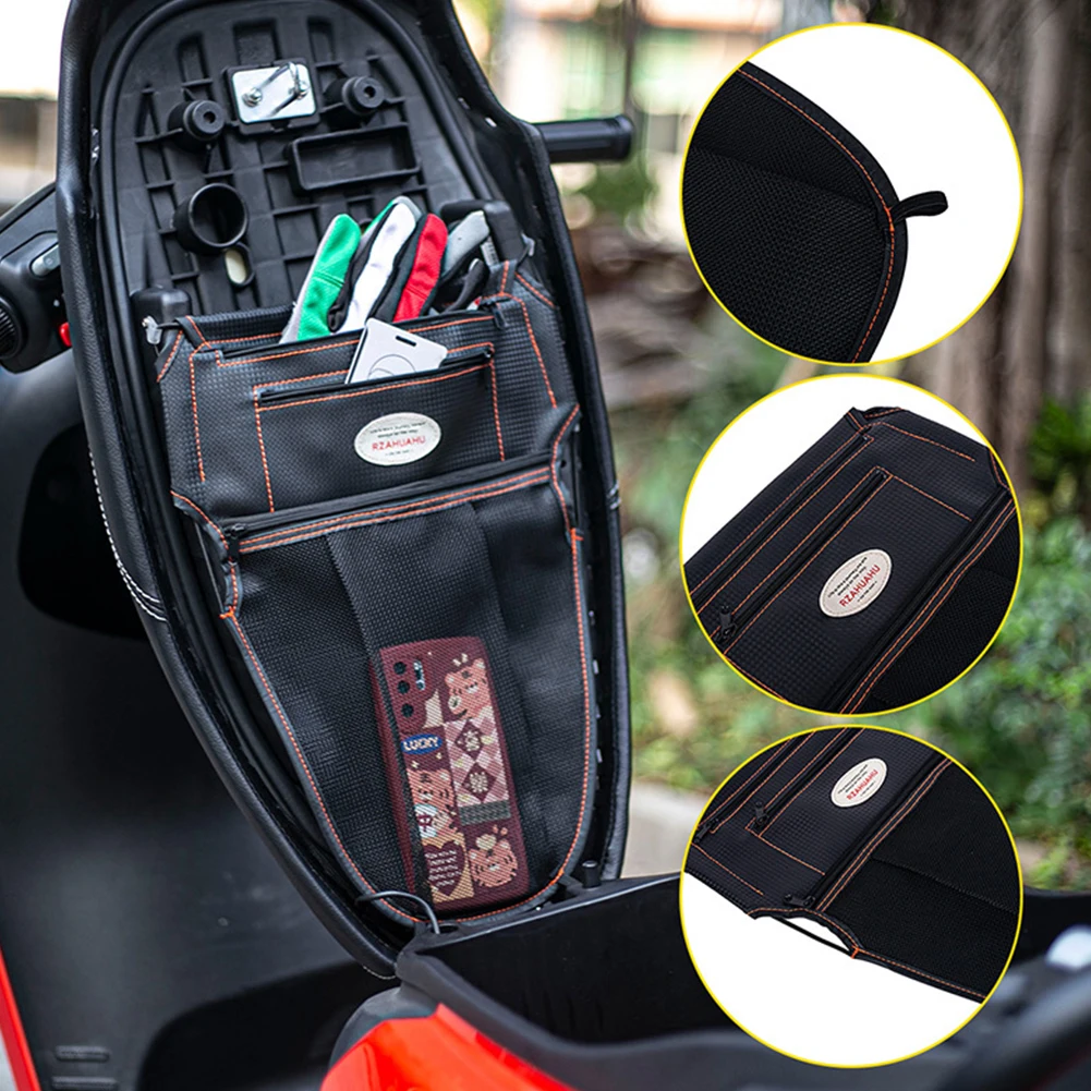 RZAHUAHU-حقيبة منظم للدراجات ا - مراجعة Saddle Bag Under Seat وسعره