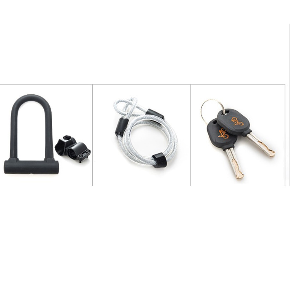 قفل دراجة على شكل حرف U أسود م - مراجعة U Lock Heavy Duty وسعره